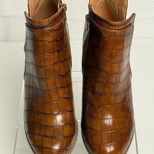 Jules & Jiles crocodile wedge ankle boots